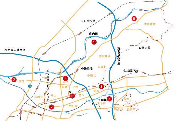 守山区地図